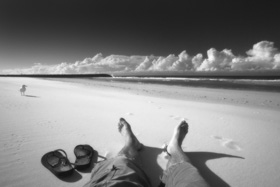 Thongs Optional by Adam Hannah. Brunswick Heads, NSW, Australia